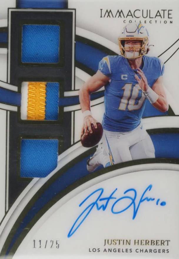 2022 Panini Immaculate Collection Players Collection Autographs Justin Herbert #IPCJHE Football Card