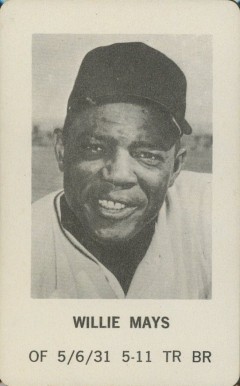 1970 Milton Bradley Willie Mays # Baseball Card