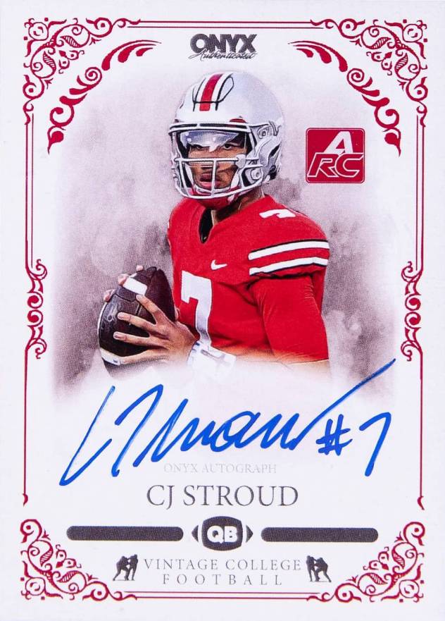 2022 Onyx Vintage College CJ Stroud #CACS Football Card