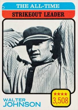 1973 Topps All Time Strikeout Leader #478 Baseball Card