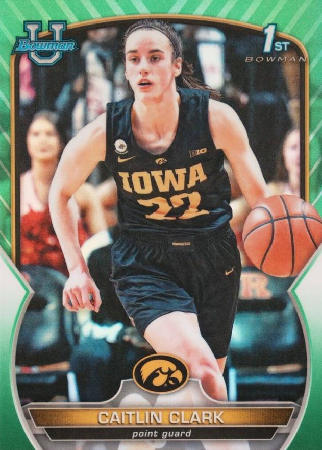 2022 Bowman Chrome University Caitlin Clark #50 Basketball Card