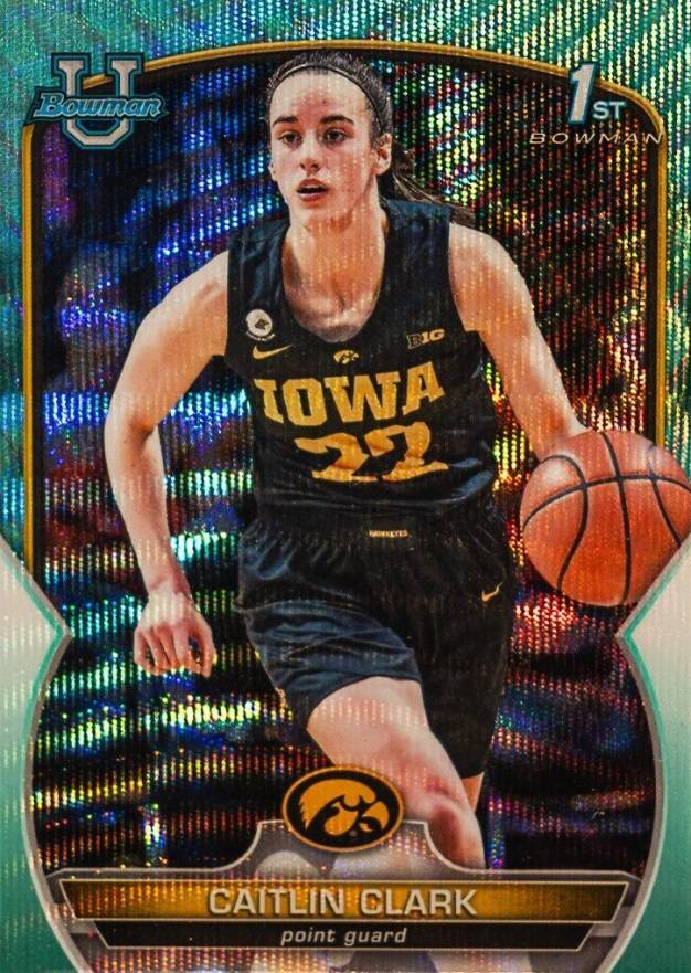 2022 Bowman Chrome University Caitlin Clark #50 Basketball Card