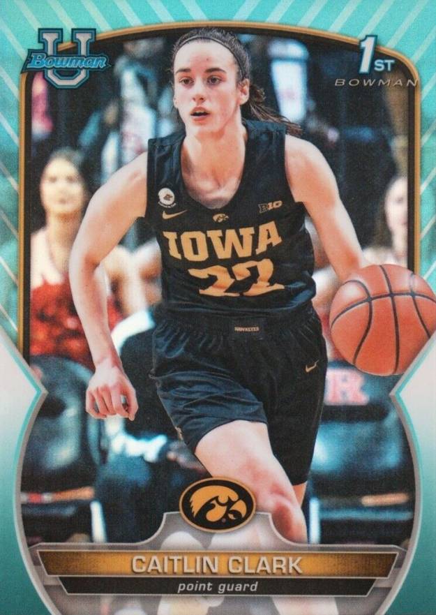 2022 Bowman Chrome University Caitlin Clark #50 Basketball Card