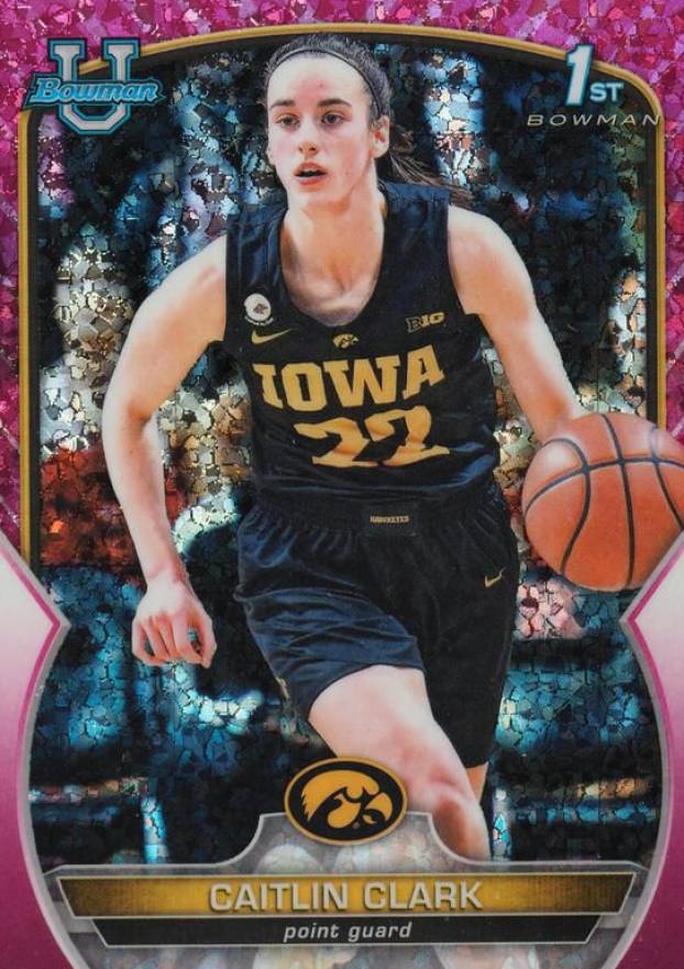 2022 Bowman Chrome University Caitlin Clark #50 Basketball Card