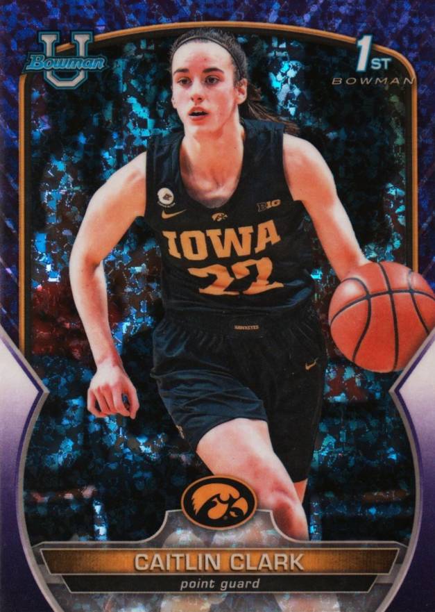 2022 Bowman Chrome University Caitlin Clark #50 Basketball Card