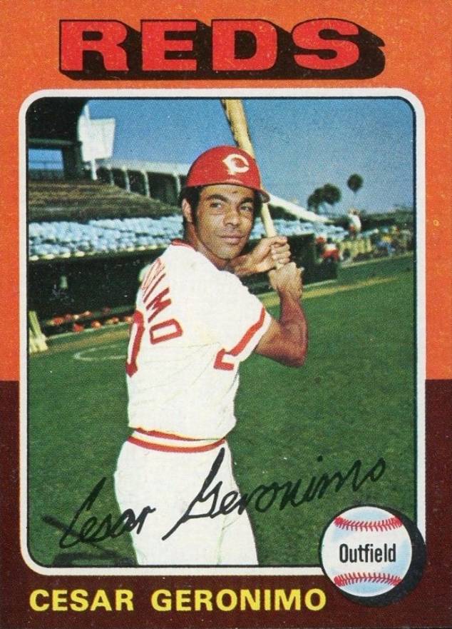 1975 Topps Mini Cesar Geronimo #41 Baseball Card