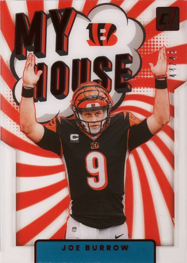 2022 Panini Clearly Donruss My House Joe Burrow #MH2 Football Card