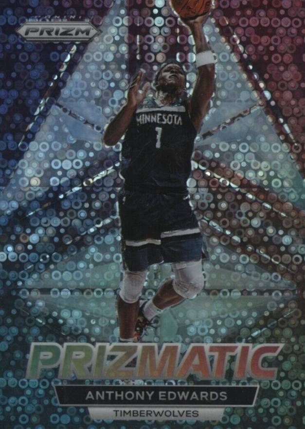 2022 Panini Prizm Prizmatic Anthony Edwards #24 Basketball Card