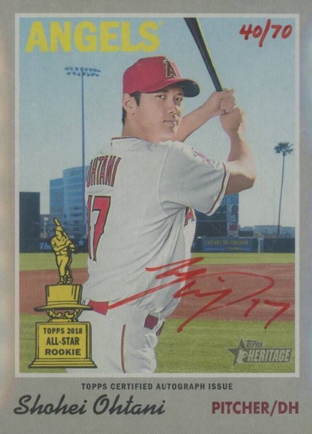 2019 Topps Heritage Real One Autographs Shohei Ohtani #SO Baseball Card