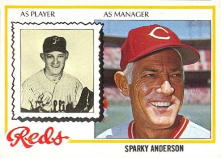 1978 Topps Sparky Anderson #401 Baseball Card