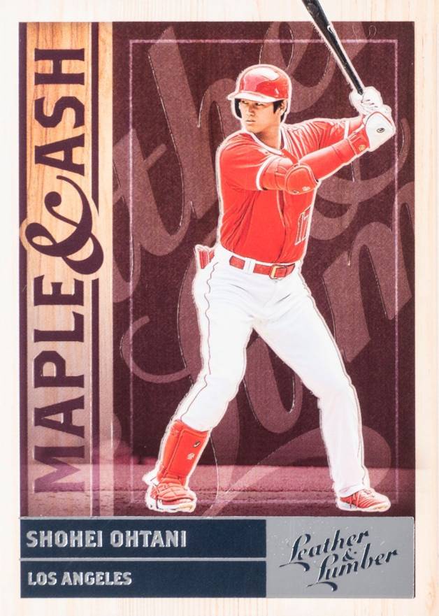 2019 Panini Leather & Lumber Maple & Ash Shohei Ohtani #MA-7 Baseball Card