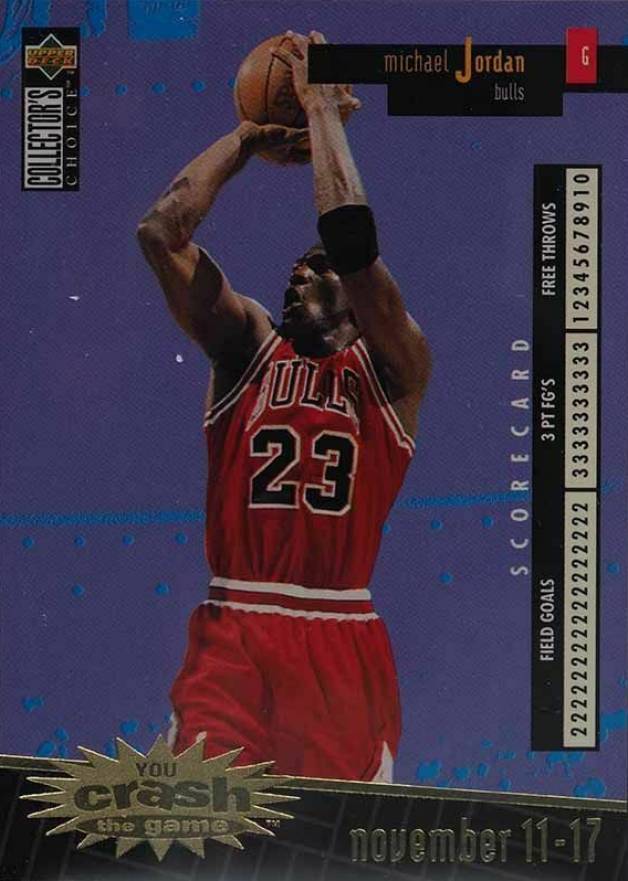 1996 Collector's Choice Crash Game Michael Jordan #C30 Basketball Card