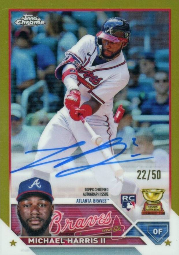 2023 Topps Chrome Rookie Autograph Michael Harris II #RAMH Baseball Card