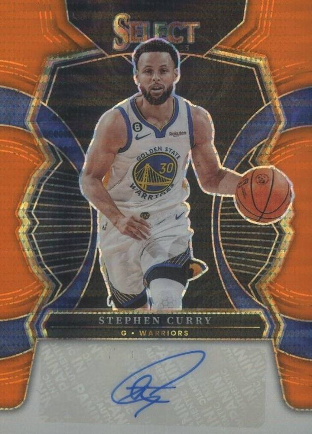 2022 Panini Select Signatures Stephen Curry #SSCY Basketball Card