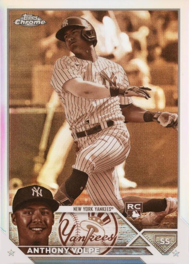 2023 Topps Chrome Anthony Volpe #4 Baseball Card