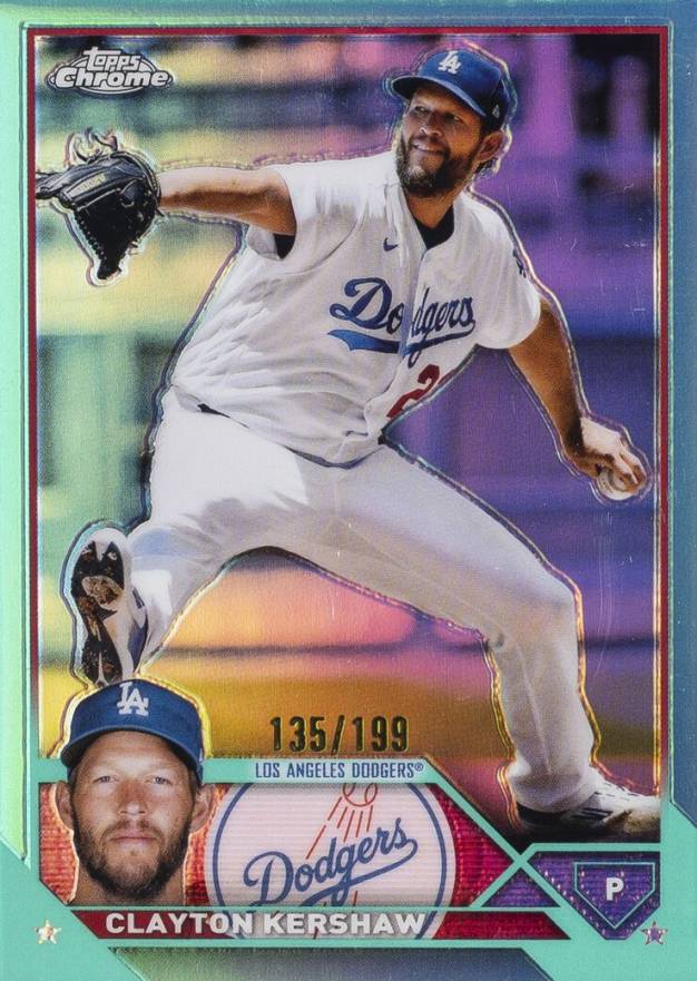 2023 Topps Chrome Clayton Kershaw #77 Baseball Card