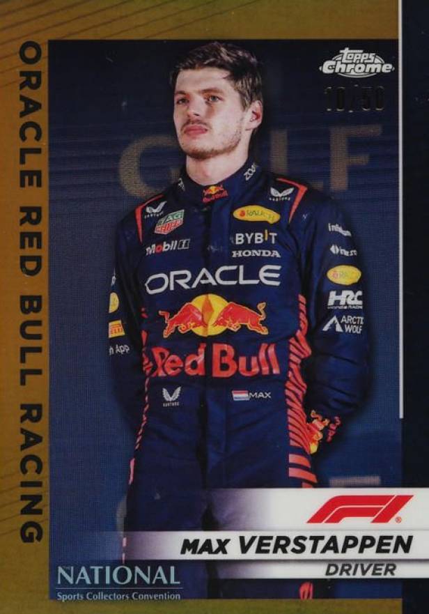 2023 Topps Chrome National F1 Wrapper Redemption Max Verstappen #1 Other Sports Card