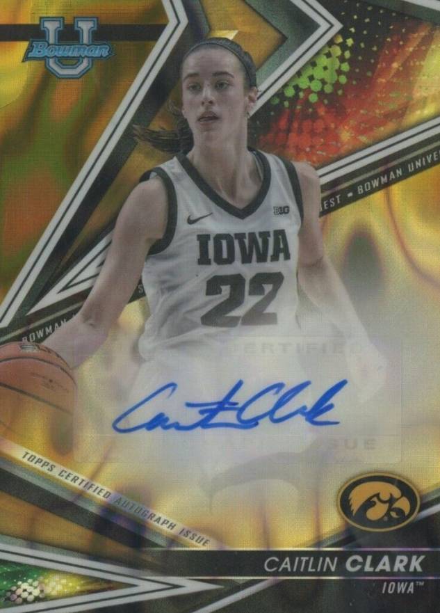 2022 Bowman University Best Best of 2022 Autograph Caitlin Clark #BOACC Basketball Card