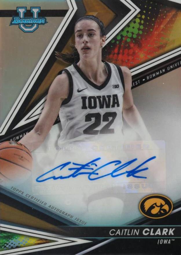 2022 Bowman University Best Best of 2022 Autograph Caitlin Clark #BOACC Basketball Card