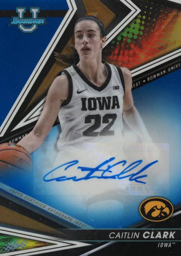 2022 Bowman University Best Best of 2022 Autograph Caitlin Clark #BOACC Basketball Card