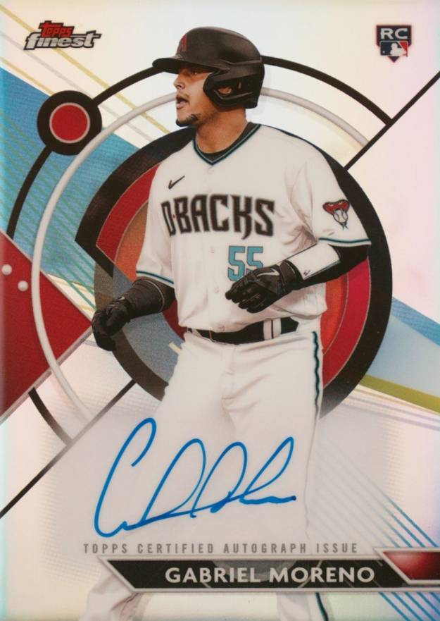 2023 Topps Finest Finest Autographs Gabriel Moreno #GM Baseball Card