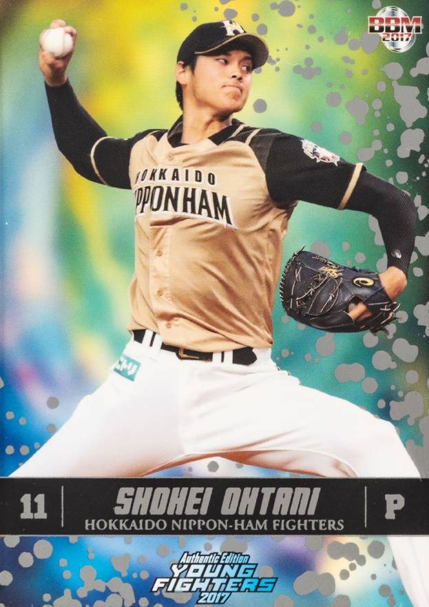 2017 BBM Hokkaido Nippon Ham Fighters Young Fighters Shohei Ohtani #01 Baseball Card