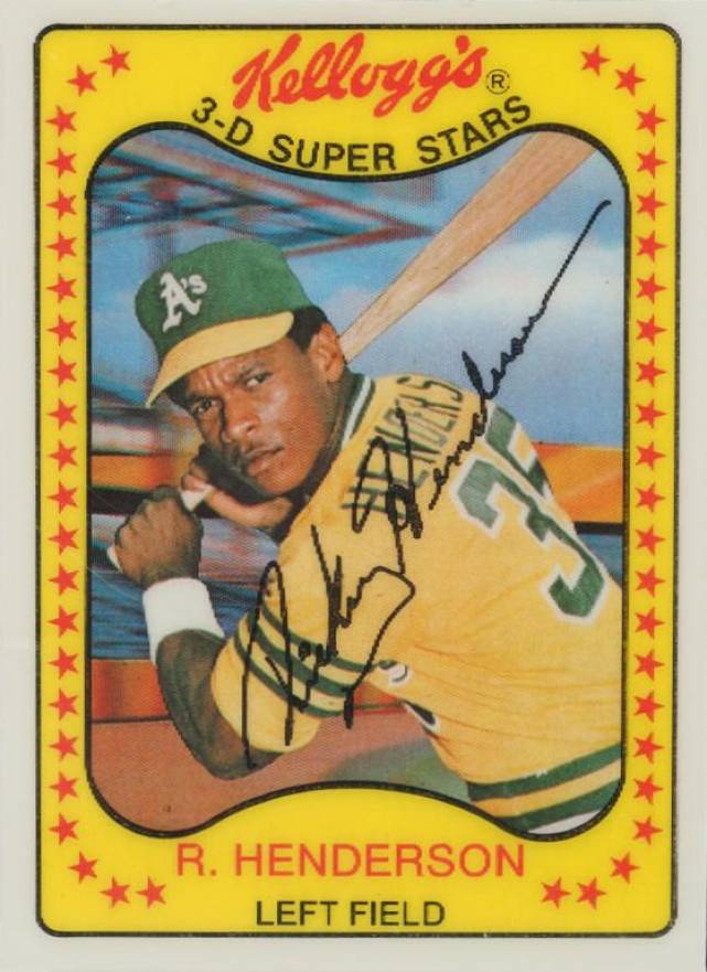 1981 Kellogg's Rickey Henderson #33 Baseball Card