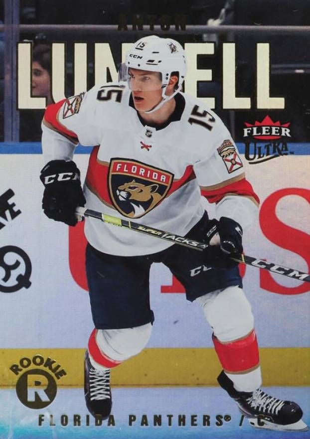 2021 Upper Deck Fleer Ultra Anton Lundell #241 Hockey Card