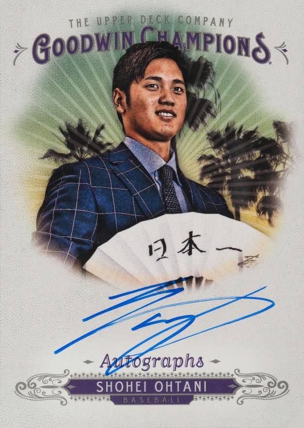 2018 Goodwin Champions Autographs Shohei Ohtani #ASO Baseball Card