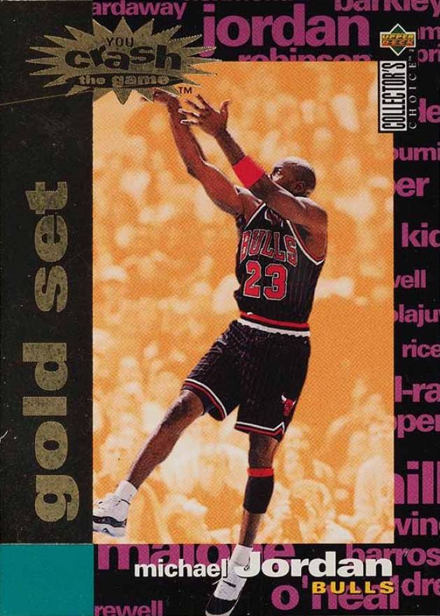 1995 Collector's Choice Crash the Game Scoring Michael Jordan #C30 Basketball Card