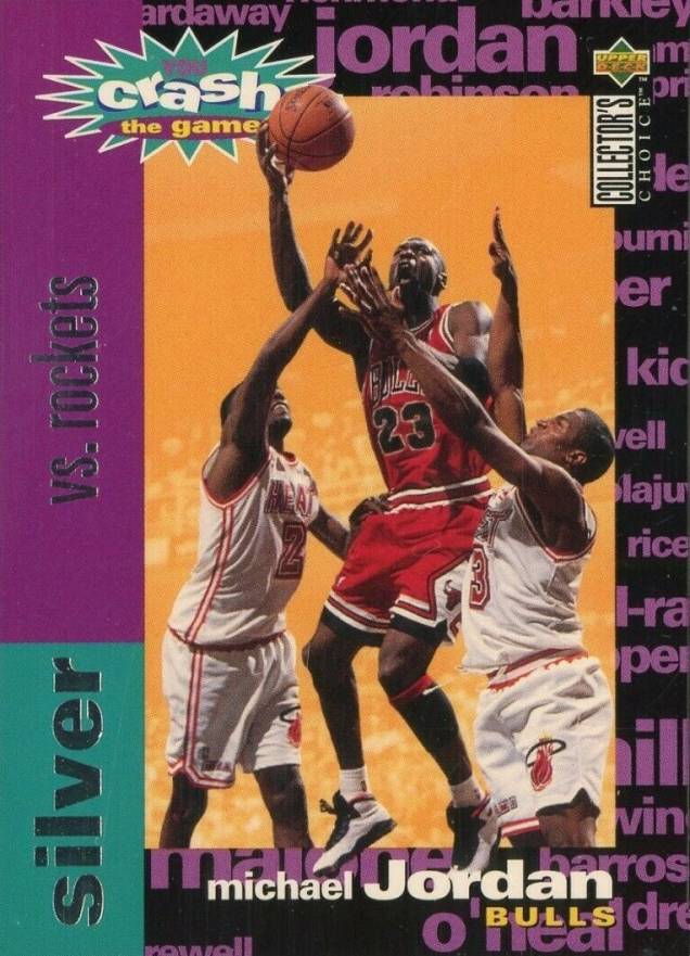 1995 Collector's Choice Crash the Game Scoring Michael Jordan #C1 Basketball Card