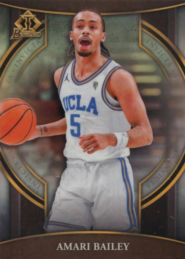 2022 Bowman Chrome University Bowman Invicta Amari Bailey #BI4 Basketball Card