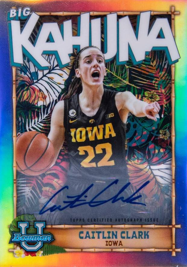 2022 Bowman Chrome University the Big Kahuna Caitlin Clark #TBK15 Basketball Card