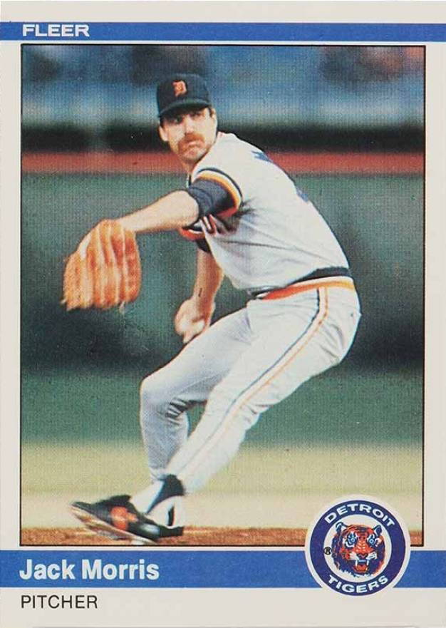 1984 Fleer Jack Morris #87 Baseball Card