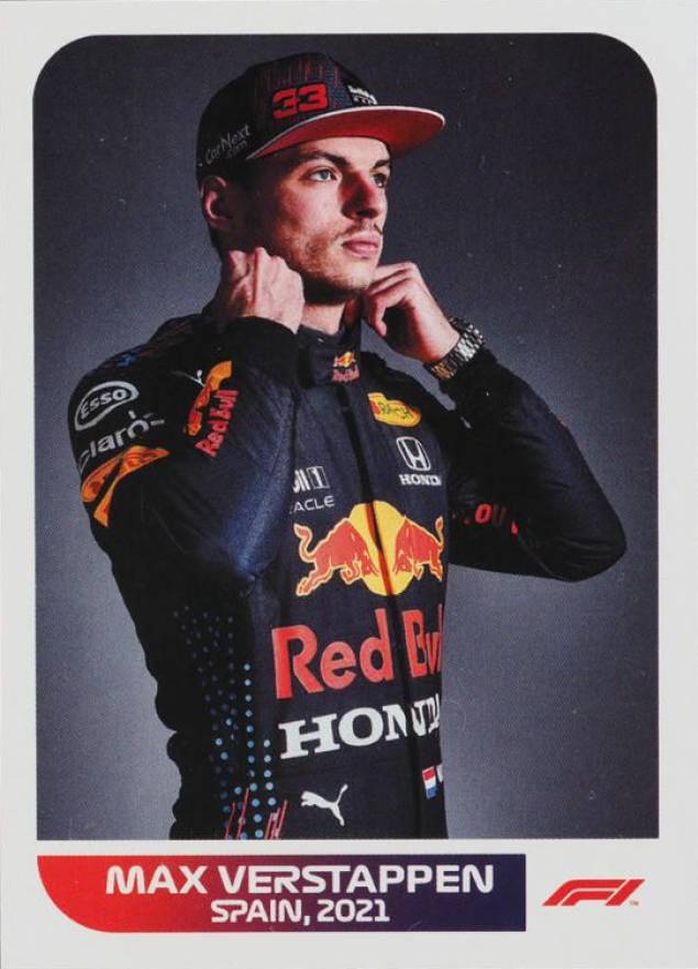 2021 Topps Formula 1 Stickers Max Verstappen #117 Other Sports Card