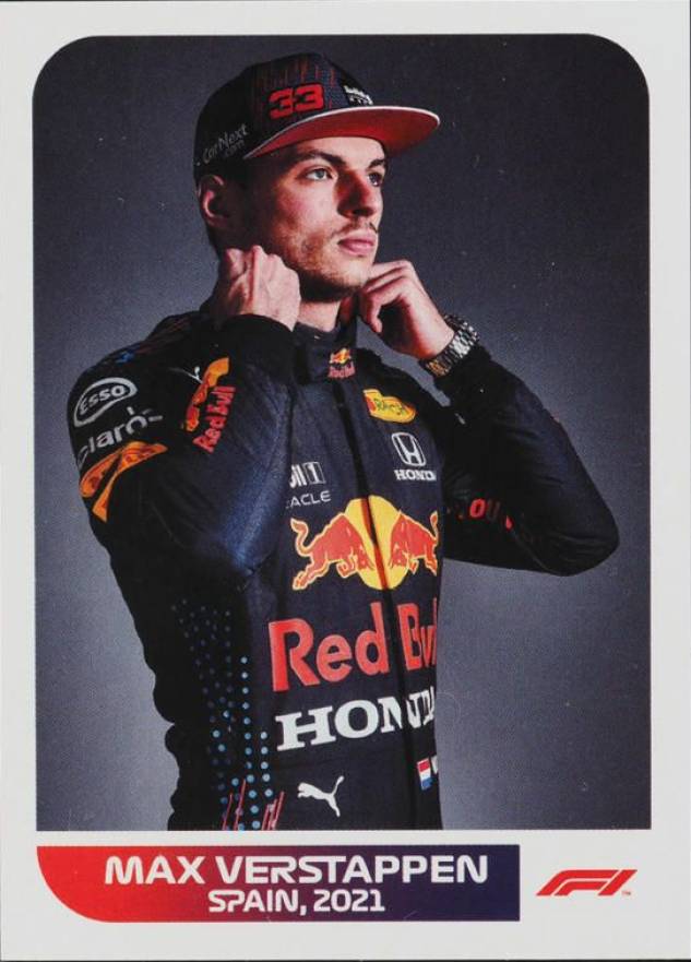 2021 Topps Formula 1 Stickers Max Verstappen #117 Other Sports Card