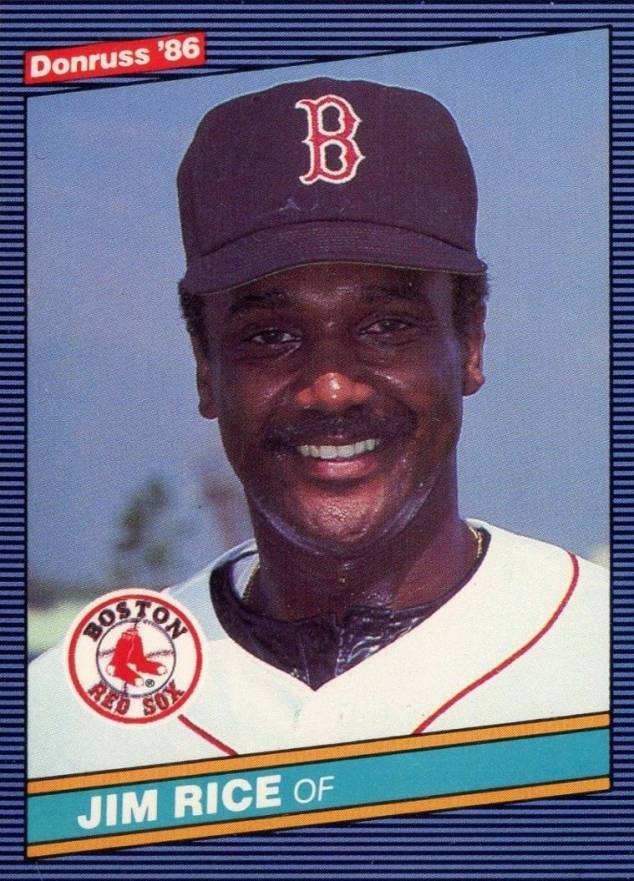 1986 Donruss Jim Rice #213 Baseball Card