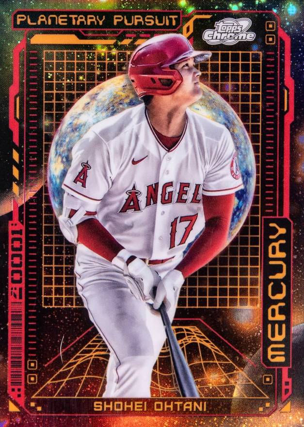 2023 Topps Cosmic Chrome Planetary Pursuit Shohei Ohtani #7 Baseball Card