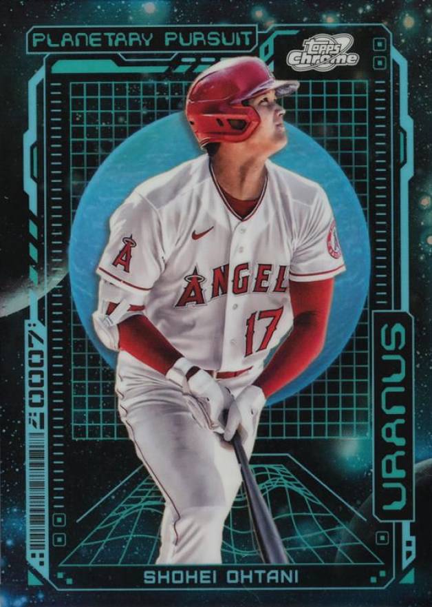 2023 Topps Cosmic Chrome Planetary Pursuit Shohei Ohtani #7 Baseball Card