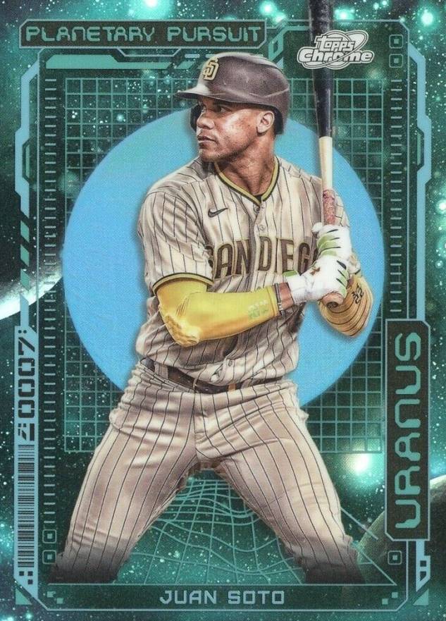 2023 Topps Cosmic Chrome Planetary Pursuit Juan Soto #10 Baseball Card