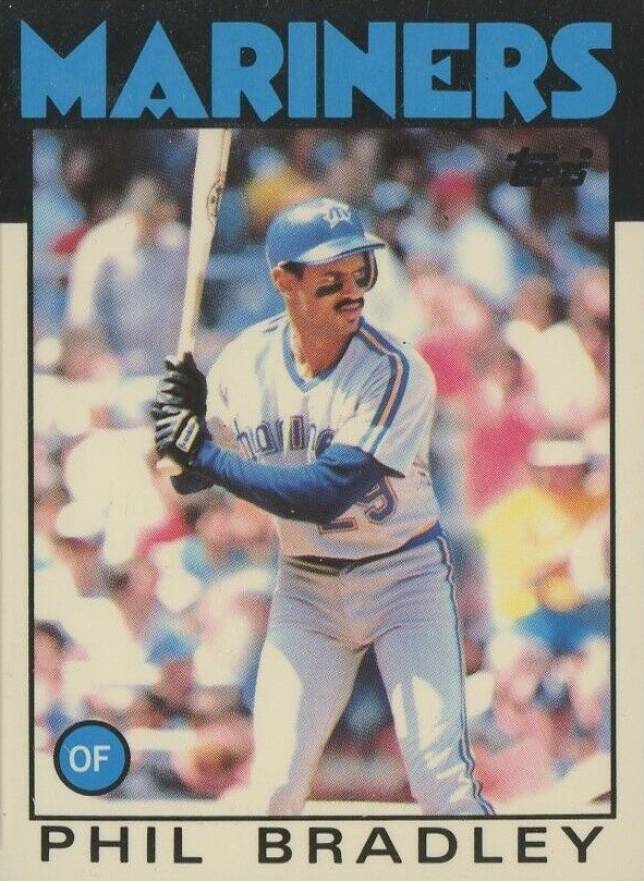 1986 Topps Tiffany Phil Bradley #305 Baseball Card