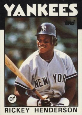 1986 Topps Tiffany Rickey Henderson #500 Baseball Card