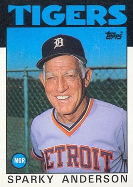 1986 Topps Sparky Anderson #411 Baseball Card