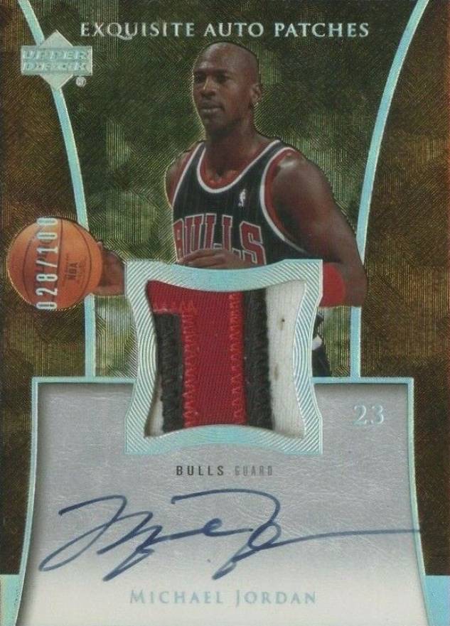 2004 UD Exquisite Collection Autograph Patches Michael Jordan #AP-MJ Basketball Card