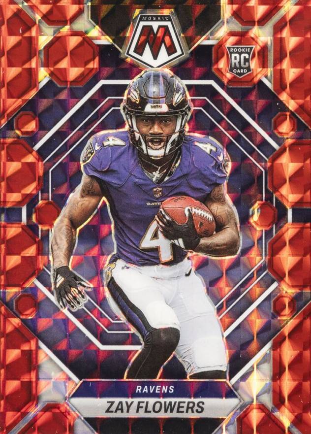 2023 Panini Mosaic Zay Flowers #380 Football Card