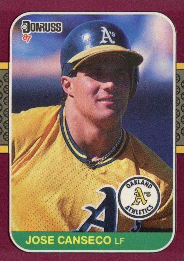 1987 Donruss Opening Day Jose Canseco #24 Baseball Card