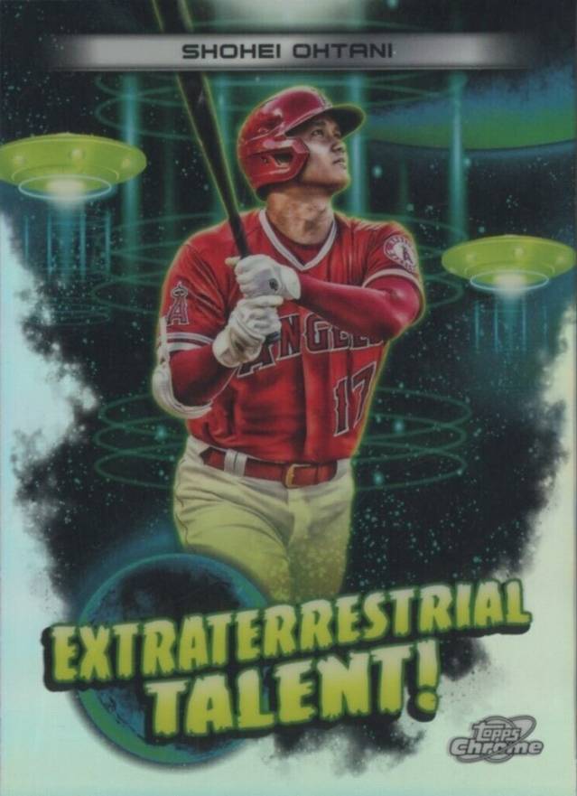 2023 Topps Cosmic Chrome Extraterrestrial Talent Shohei Ohtani #ET9 Baseball Card