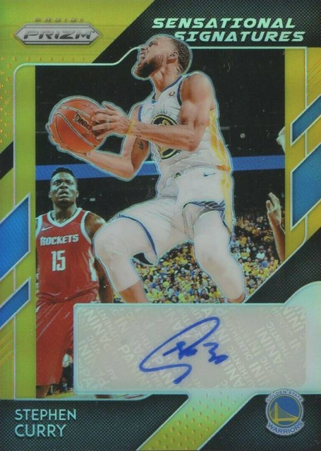 2018 Panini Prizm Sensational Signatures Stephen Curry #SSSCY Basketball Card