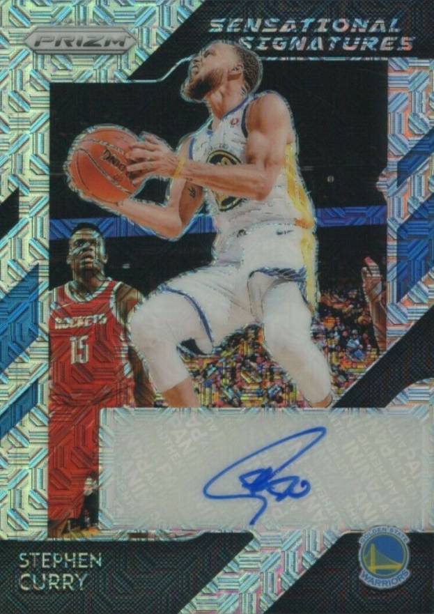 2018 Panini Prizm Sensational Signatures Stephen Curry #SSSCY Basketball Card