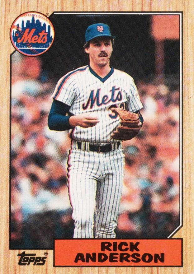 1987 Topps Rick Anderson #594 Baseball Card